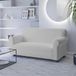 Italian Bed Linen DAHLIA Elastische bankovertrek, polyester, lichtgrijs, 2-zits
