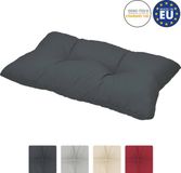 Beautissu loungekussen XLuna grafiet grijs 70x40 cm