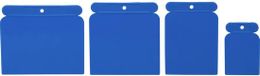 Basetech BT-1882846 Blauwe kunststof wandkrabber 4-delig
