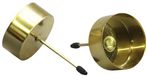 Othmar Decorations Porte-bougies chauffe-plat - 4x - doré - 5 cm - métal - pour arrangement de Noël