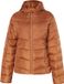 myMo Gewatteerd jack met capuchon, lange mouw, ritszakken, effen, lichtbruin, polyester, XS