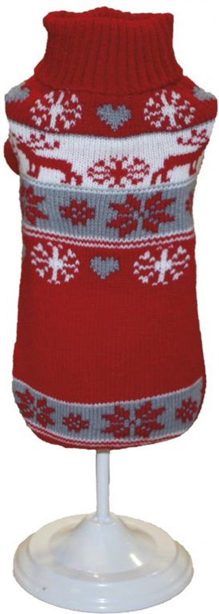 Croci C7273171 Pullover Kerstmis Warm - Rood - 40 cm