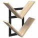 vidaXL Wandplank Sonoma Eiken 43 x 15 x 47 cm Bewerkt Hout