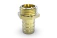 ABA Beul 10010.516.2 Schroefdraad slangaansluiting met zeskant en buitendraad 3/8" x 13 mm, messing