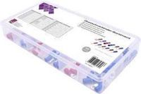 TRU COMPONENTS T1904C071 Assortiment kabelschoenen 0.50 mm² - 2.50 mm² Rood, Blauw 120 onderdelen