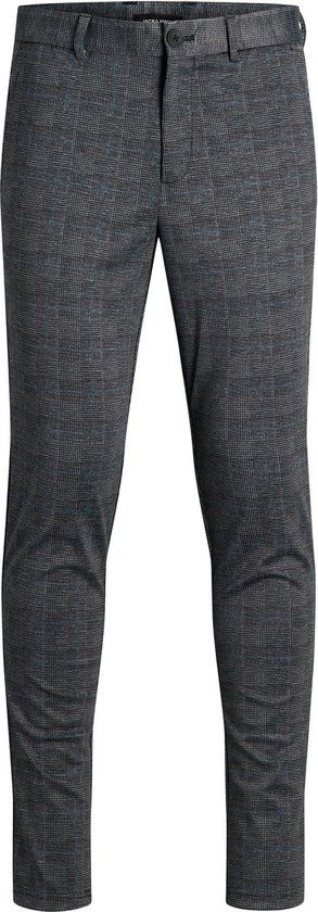 JACK & JONES Marco Phil Dg Check Chino - Donkergrijs - Maat 28