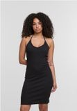 Urban Classics Rib Jersey Neckholder Jurk Zwart XXL