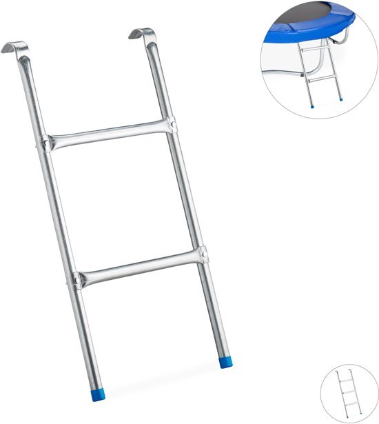 Relaxdays Trampoline ladder - trampoline trapje - trampolinetrap - trap - accessoires M