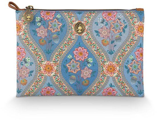 Pip Studio Charly Make-up Tasje Ornamento Blauw