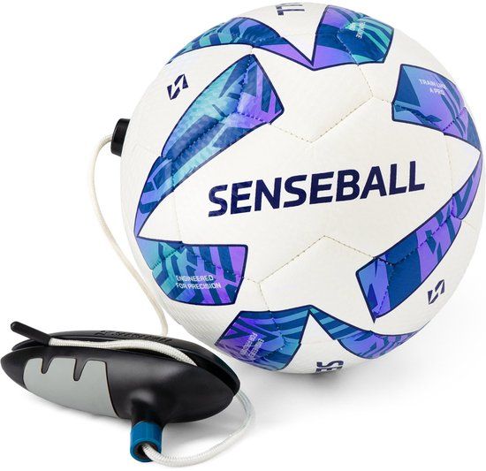 SenseBall Voetbal - Wit / Blauw | Maat: SIZE 3