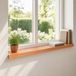 vidaXL Raamprofielen - 2 stuks - Gelakt - 90 x 20 x 2 cm - Massief beukenhout