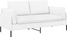 vidaXL - 2-Zits - Sofa - Wit - Stof
