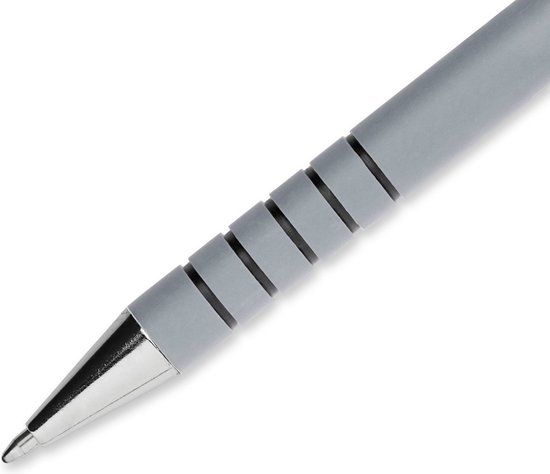 Paper Mate Flexgrip Ultra-balpen - Zwart - Medium punt (1,0 mm) - 12 stuks