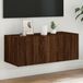Maison Exclusive - Meuble TV avec éclairage LED, marron, aspect chêne, 80x35x31 cm