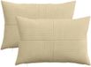 vidaXL - Kussensloop - 2 stuks - ALMELO - Grijs Groen - 50 x 70 cm - corduroy