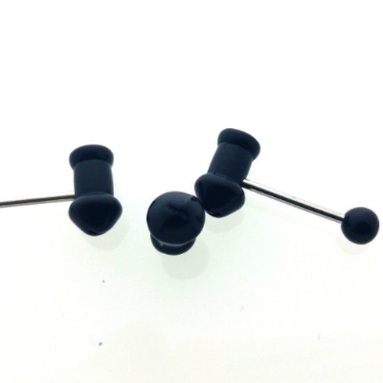 Aramat Jewels Tongpiercing acryl stout zwart