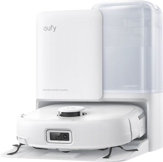 Eufy Omni E25 Robotstofzuiger - HydroJet dweilsysteem, 20.000 Pa zuigkracht, DuoSpiral borstels, CornerRover arm, alles-in-één station