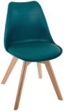 ATMOSPHERA CREATEUR D'INTERIEUR Scandinavische stoel BAYA Bleu canard