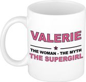 Bellatio Decorations Valerie The woman, The myth the supergirl cadeau koffie mok / thee beker 300 ml -