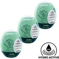 Satisfyer Masturbator Egg - Riffle, 3 stuks