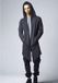 Urban Classics Long Hooded Open Edge Cardigan Heren Cardigan - houtskool - XXL