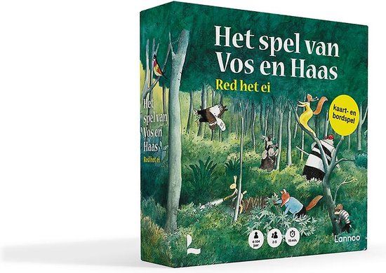 Het spel van Vos en Haas - Red het ei - Denkspel - Educatief spel - Coöperatief spel - Strategisch spel - Nederlands
