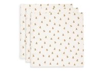 Jollein Hydrofiele Doek Small 70x70cm Mini Teddy Bear (3pack)