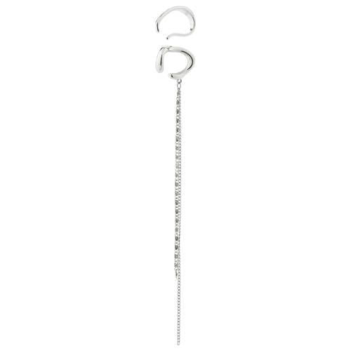 PILGRIM silver plated earcuff Evon - set van 2