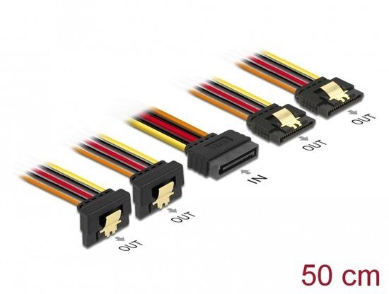 Delock 60152 interne stroomkabel 0,5 m