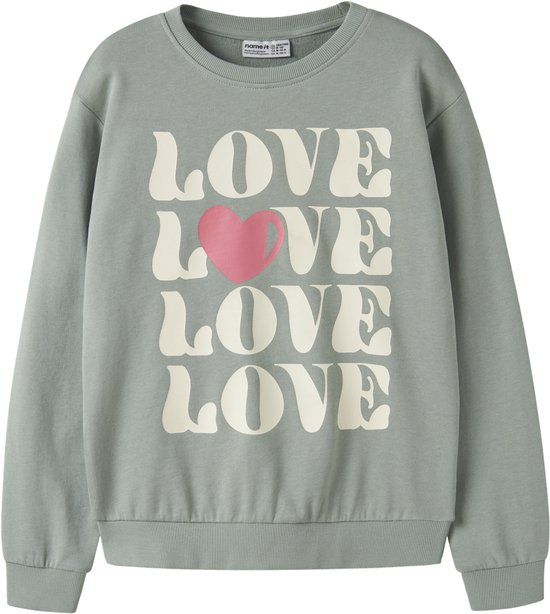NAME IT NKFVASACHA LS NREG SWEAT UNB Meisjes Trui - Maat 158/164