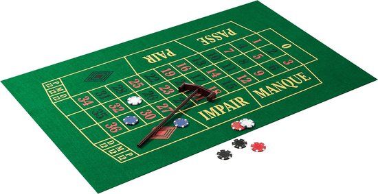 Philos Roulette set Design 1 - Houten Roulette Set - 25cm Wiel