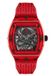 Philipp Plein The $Keleton Crystal PWPTA0224 Montre - Plastique - Rouge - Ø 43 mm