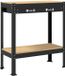vidaXL Werkbank met lade zwart 80 x 40 x 91 cm bewerkt hout en metaal