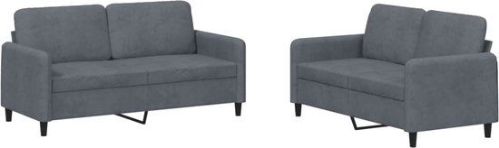 vidaXL 3201975 Loungeset Grijs