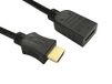 RS PRO HDMI-kabel A HDMI stekker B HDMI bus 4K max, 2m, zwart
