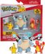 Jazwares Pokemon Battle Figure Multipack Pikachu Blastoise Charmeleon - 7.5 cm groot