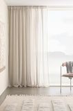 Jotex Multifunctioneel gordijn, laag extra breed gordijn, polyester-katoenmix, Oeko-Tex®-standaard 100 gecertificeerd, beter katoen, lichtgrijs, 1 stuk, 275 x 220 cm