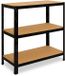 Shelfplaza BLACK metalen stellingkast - 90x50x30 cm - zwart - 3 planken