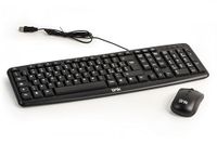 LINK LKTAST02 LKMOS02 - Italiaans USB-toetsenbord 108 toetsen kleur zwart draadloze muis 3 toetsen zwart 1000 DPI