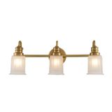 Quoizel LED Badkamerarmatuur Swell | 3W 3000K 300Lm 830 | IP44 | Dimbaar | Brushed Brass