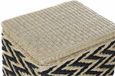 Merkloos DKD Home Decor Wasmand Natuurlijk Zwart Polyester Koloniaal Vezel (43 x 32 x 50,5 cm)