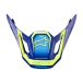 Alpinestars Visière S-M7 Deed Bleu Jaune Fluo Brillant, Taille: Taille Unique