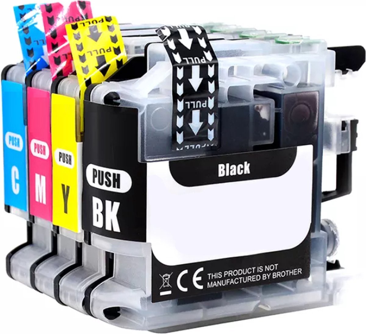 InktDL Multipack inkt cartridges (4) geschikt voor Brother DCP-J132W, DCP-J172W, DCP-J152W, DCP-J552DW, DCP-J752DW, DCP-J4110DW, MFC-J4410DW, MFC-J4510DW, MFC-J4610DW, MFC-J470DW en MFC-J4710DW (LC-123)