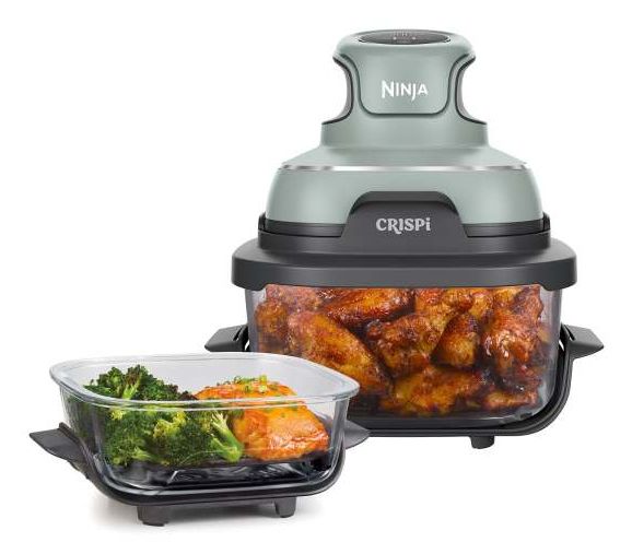 Ninja CRISPi 4-in-1 Compact Glass Air Fryer - Green - FN101EUSG