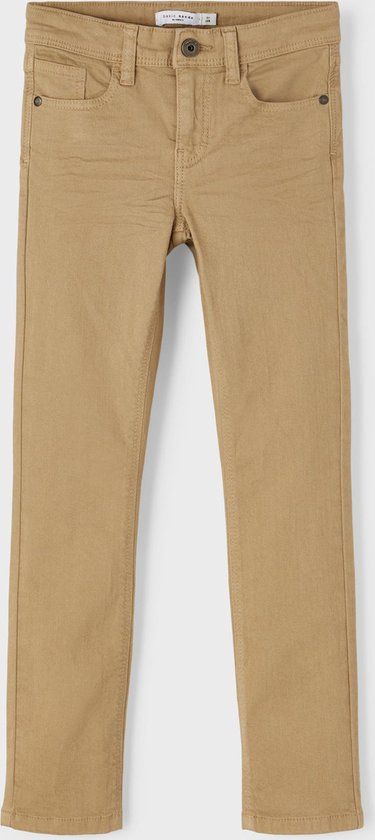 NAME IT NKMTHEO XSLIM TWI PANT - Boys' Trousers - Size 122 - Kelp