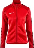 Craft Squad 2.0 Top Full Zip Dames - Rood | Maat: XS