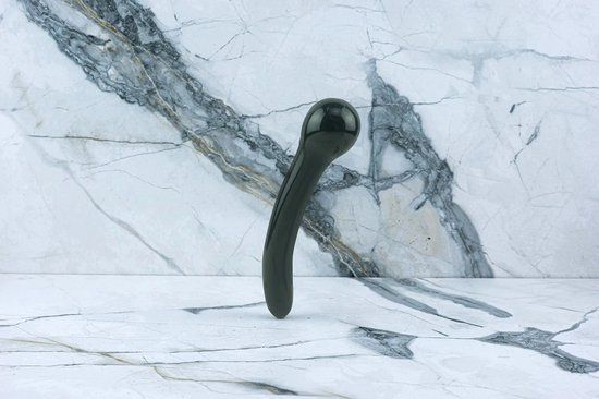 Pleasure's Yoni Crystal Dildo Olivia - Obsidiaan
