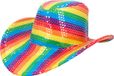 Boland Hoed cowboy Pride Multi - 59 cm - Volwassenen - Unisex