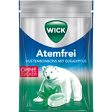 WICK Süßigkeit, WICK Atemfrei zuckerfreie Halsbonbons mit Eukalyptus und Menthol 72g