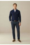 Fynch-Hatton Half Zip Trui Navy (SFPK215 - 690)